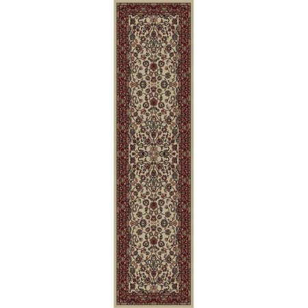 CONCORD GLOBAL 2 ft. 7 in. x 5 ft. Persian Classics Kashan - Ivory 20223
